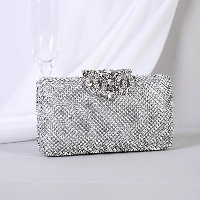 Rhinestone Evening Bags Women Clutch for Party/banquet/night Clutches and Purse Gold Silver Black Luxury Shoulder Bag with Chain
Rhinestone Evening Bags Women Clutch for Party/banquet/night Clutches and Purse Gold Silver Black Luxury Shoulder Bag with Chain