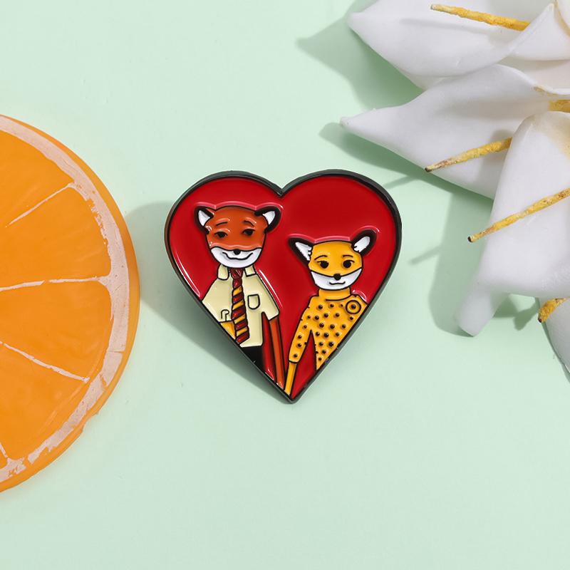 The Fantastic Mr Fox Enamel Pins Comedy Animated Film Couple Love Heart Lapel Badge Clothes Backpack Brooches Accessories Gift
The Fantastic Mr Fox Enamel Pins Comedy Animated Film Couple Love Heart Lapel Badge Clothes Backpack Brooches Accessories Gift