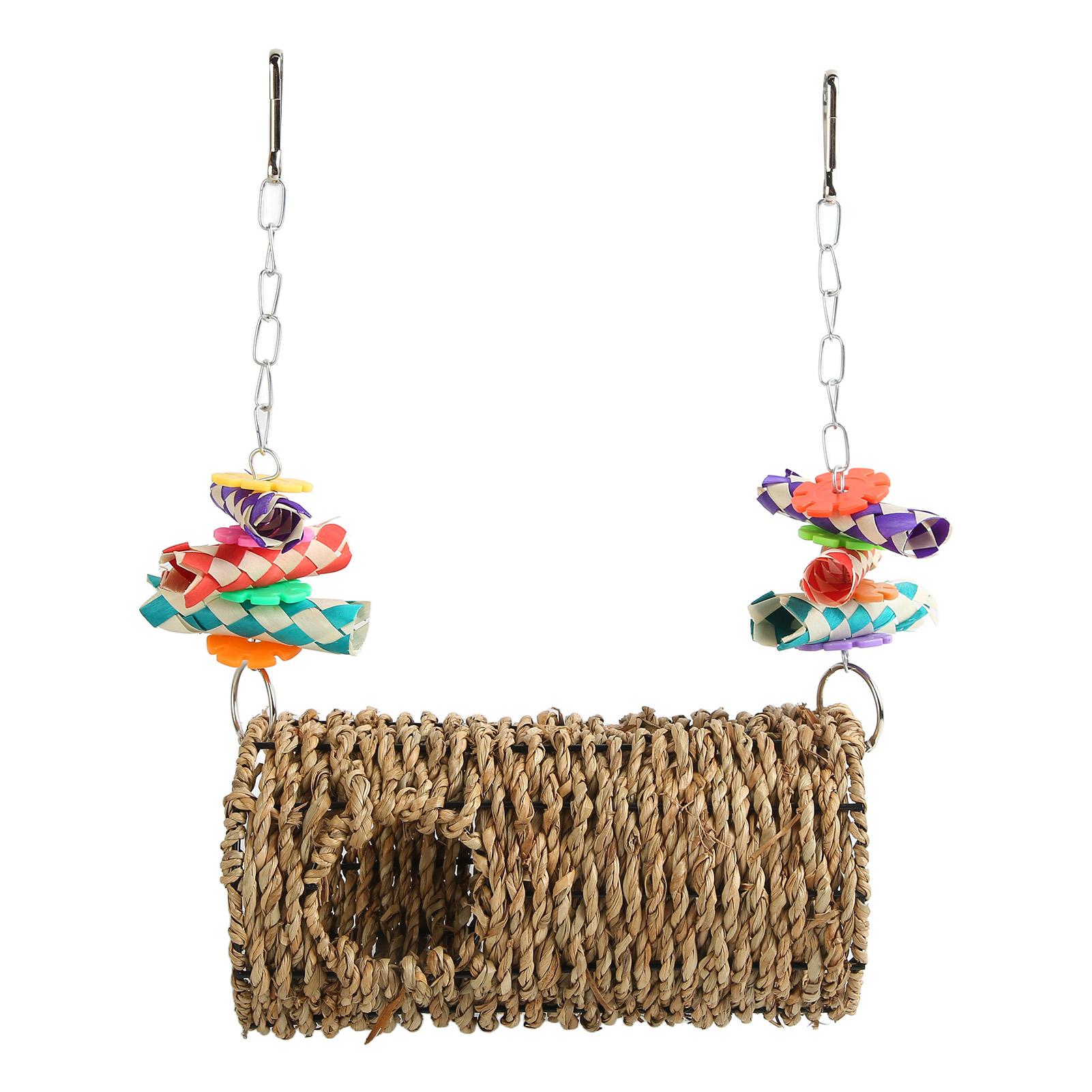 Parrot Grass Tunnel Chewing Relaxing Swing Bird Woven House Toy with Hole for Cockatiel Budgie Hamster
Parrot Grass Tunnel Chewing Relaxing Swing Bird Woven House Toy with Hole for Cockatiel Budgie Hamster