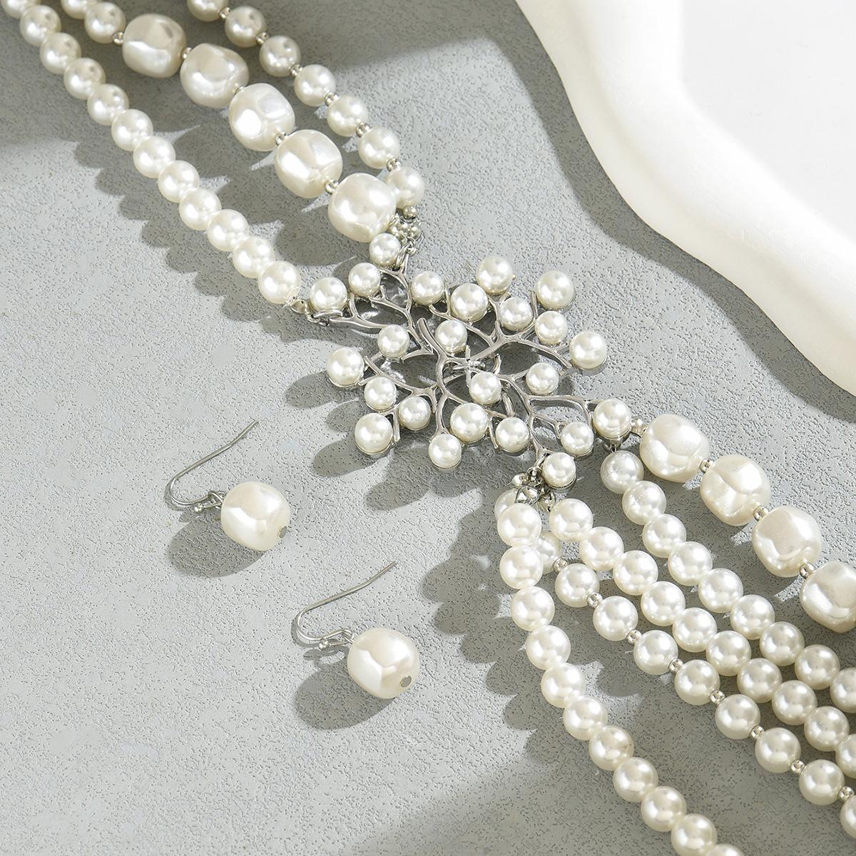 Fashion Geometric Women s Jewelry Set Personality String Pearl Design Necklace Versatile Premium Stud Earrings
Fashion Geometric Women s Jewelry Set Personality String Pearl Design Necklace Versatile Premium Stud Earrings