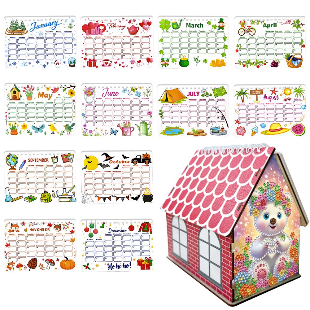 2026 Calendar Diamond Painting Kit DIY Diamond Art Desk Calendar with12 Stickers for Living Room Bedroom Office Desk Gift Giving
2026 Calendar Diamond Painting Kit DIY Diamond Art Desk Calendar with12 Stickers for Living Room Bedroom Office Desk Gift Giving