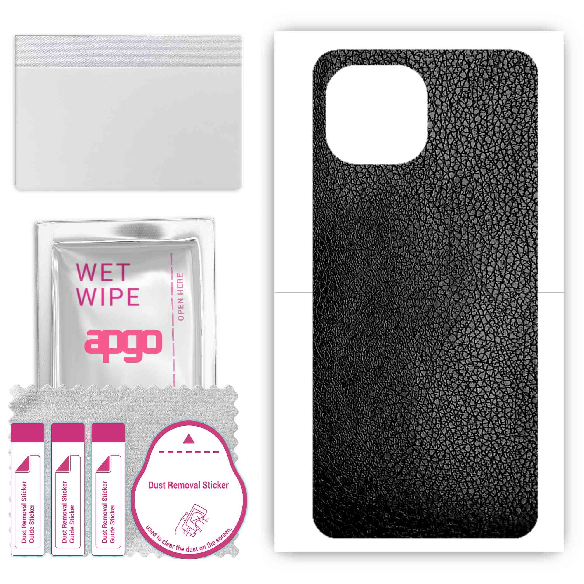 Apgo Protective Skin Sticker for the back compatible with Xiaomi Mi 11 Lite, Wrap Film, Foil, Vinyl - Pattern Black Leather
Apgo Protective Skin Sticker for the back compatible with Xiaomi Mi 11 Lite, Wrap Film, Foil, Vinyl - Pattern Black Leather