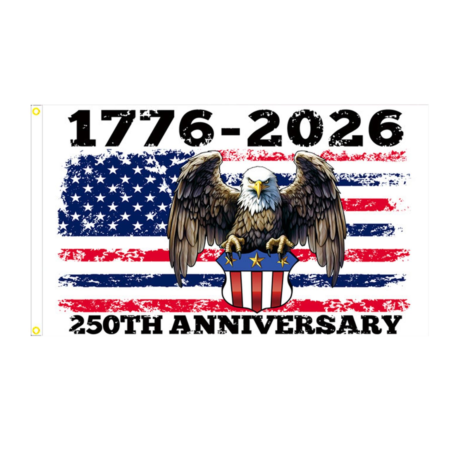 250 Years of Freedom Commemorative Flag 2x3ft Patriotic Decoration Banner for National Holiday Yard Outdoor Display
250 Years of Freedom Commemorative Flag 2x3ft Patriotic Decoration Banner for National Holiday Yard Outdoor Display