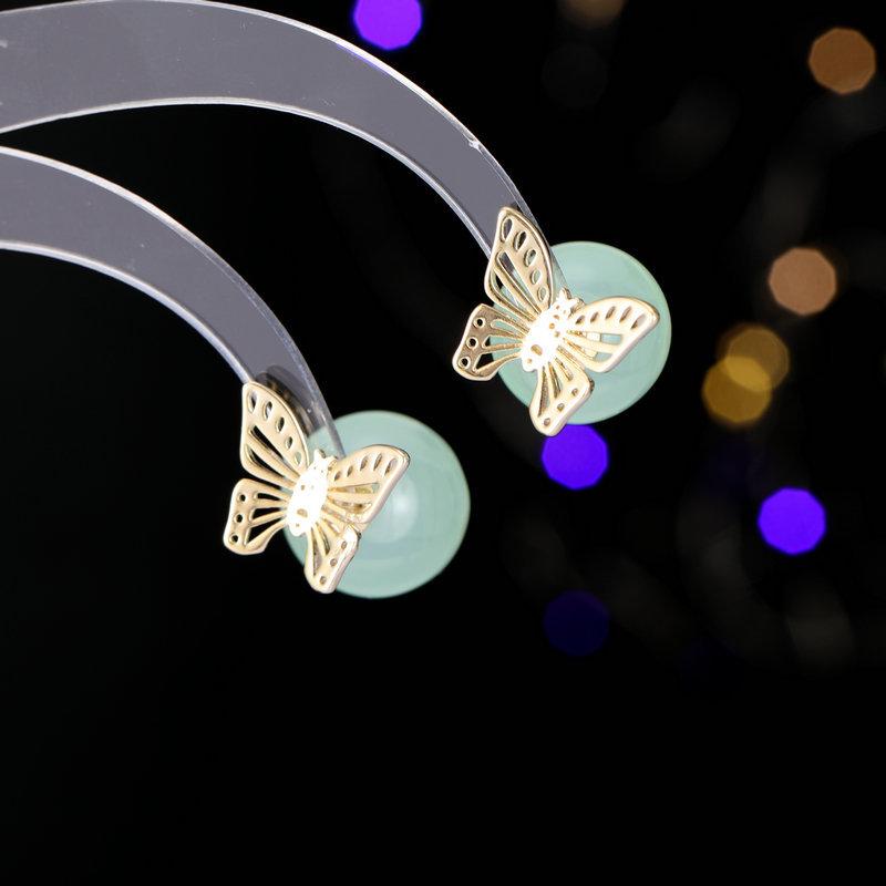 Ladies light luxury design sweet temperament elegant fashion earrings niche design front and back two butterfly earrings
Ladies light luxury design sweet temperament elegant fashion earrings niche design front and back two butterfly earrings