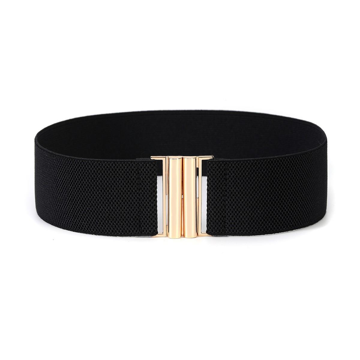 European & American Women s Elastic Waistband: Versatile Black Leather Wide Belt
European & American Women s Elastic Waistband: Versatile Black Leather Wide Belt