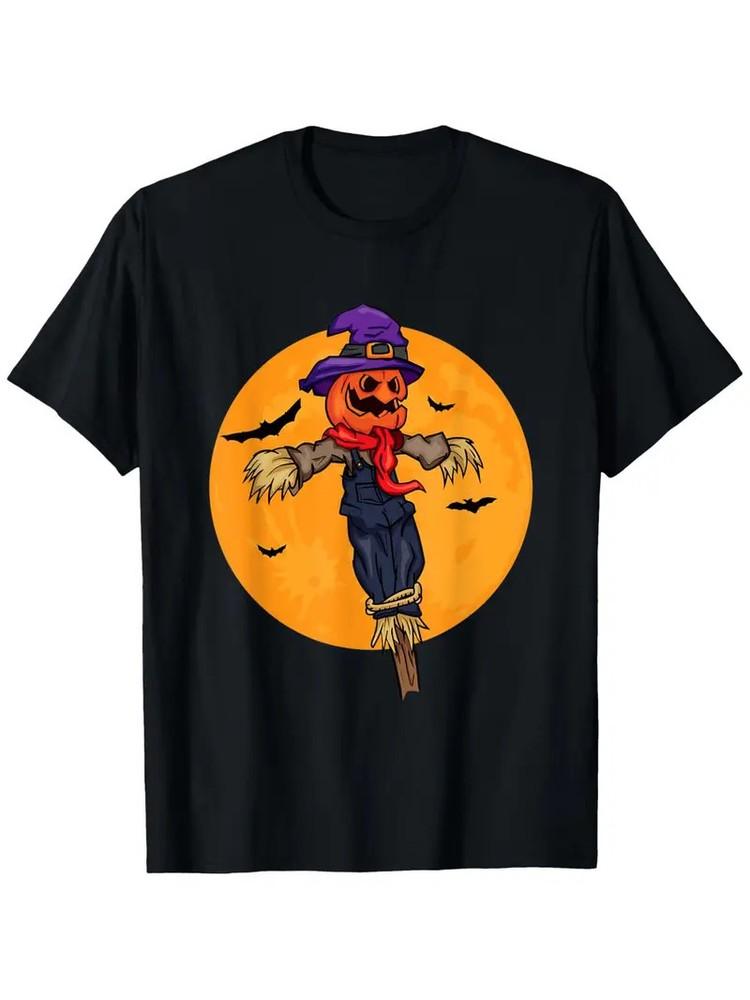 Halloween Farmer Scarecrow Pumpkin Face T-Shirt, 100% Cotton 180G, Black Round N 4XL
Halloween Farmer Scarecrow Pumpkin Face T-Shirt, 100% Cotton 180G, Black Round N 4XL