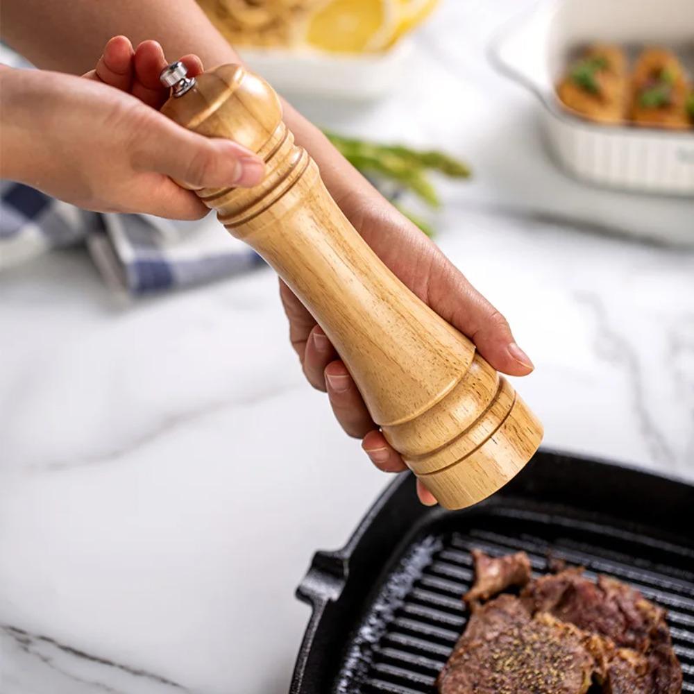 Oak Pepper Grinder 5/8/10 Inch Salt and Pepper Mill Multifunctional Pepper Grinding Bottle Spice
Oak Pepper Grinder 5/8/10 Inch Salt and Pepper Mill Multifunctional Pepper Grinding Bottle Spice