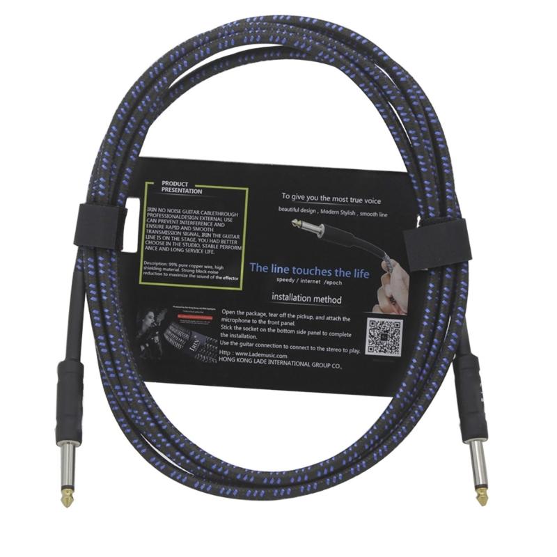 6.5mm to 6.5mm Guitar Cable 3 Meters Profession Copper Wire Audios Cable Jacks Instrument Cable for Electric Guitar Bass чорний/синій
6.5mm to 6.5mm Guitar Cable 3 Meters Profession Copper Wire Audios Cable Jacks Instrument Cable for Electric Guitar Bass чорний/синій