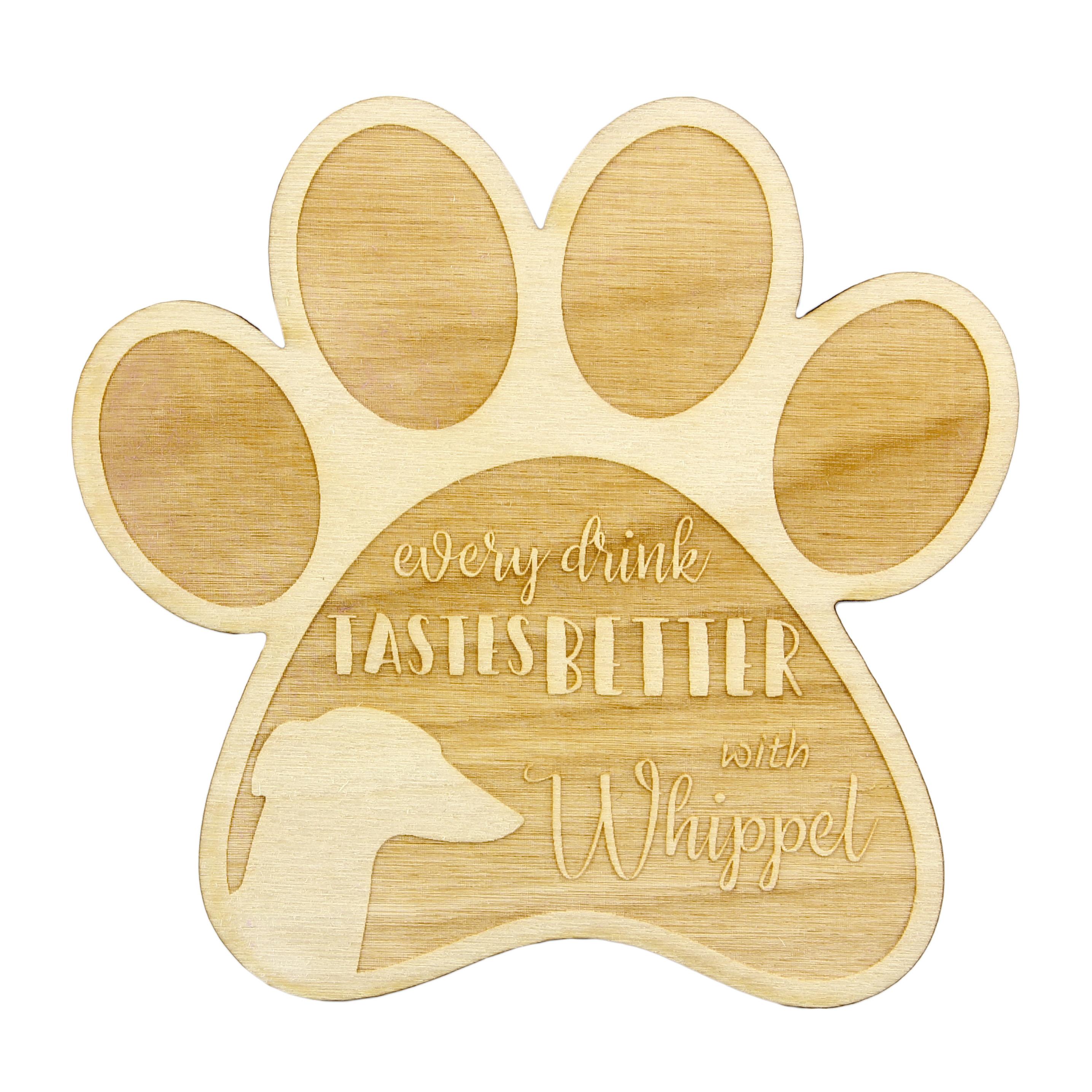Whippet - Mug coaster, engraved coaster with dog, gift for dog lover by Art-Dog brand
Whippet - Mug coaster, engraved coaster with dog, gift for dog lover by Art-Dog brand