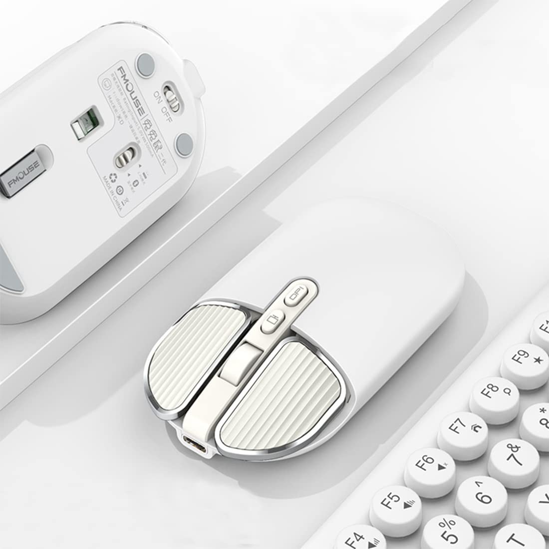 2.4GHz USB Wireless Bluetooth 5.1 Mouse, Dual Mode, Quiet, Ultra-Thin, Rechargeable, Compatible with iPhoneiPad iOS13 and above, MacBookAndroid
2.4GHz USB Wireless Bluetooth 5.1 Mouse, Dual Mode, Quiet, Ultra-Thin, Rechargeable, Compatible with iPhoneiPad iOS13 and above, MacBookAndroid