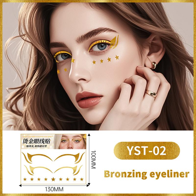 Glitter Stickers Face Eyeliner Tattoo Flash Gold Temporary Tattoos Waterproof Makeup Decals For Girls Party Music Festival 2
Glitter Stickers Face Eyeliner Tattoo Flash Gold Temporary Tattoos Waterproof Makeup Decals For Girls Party Music Festival 2