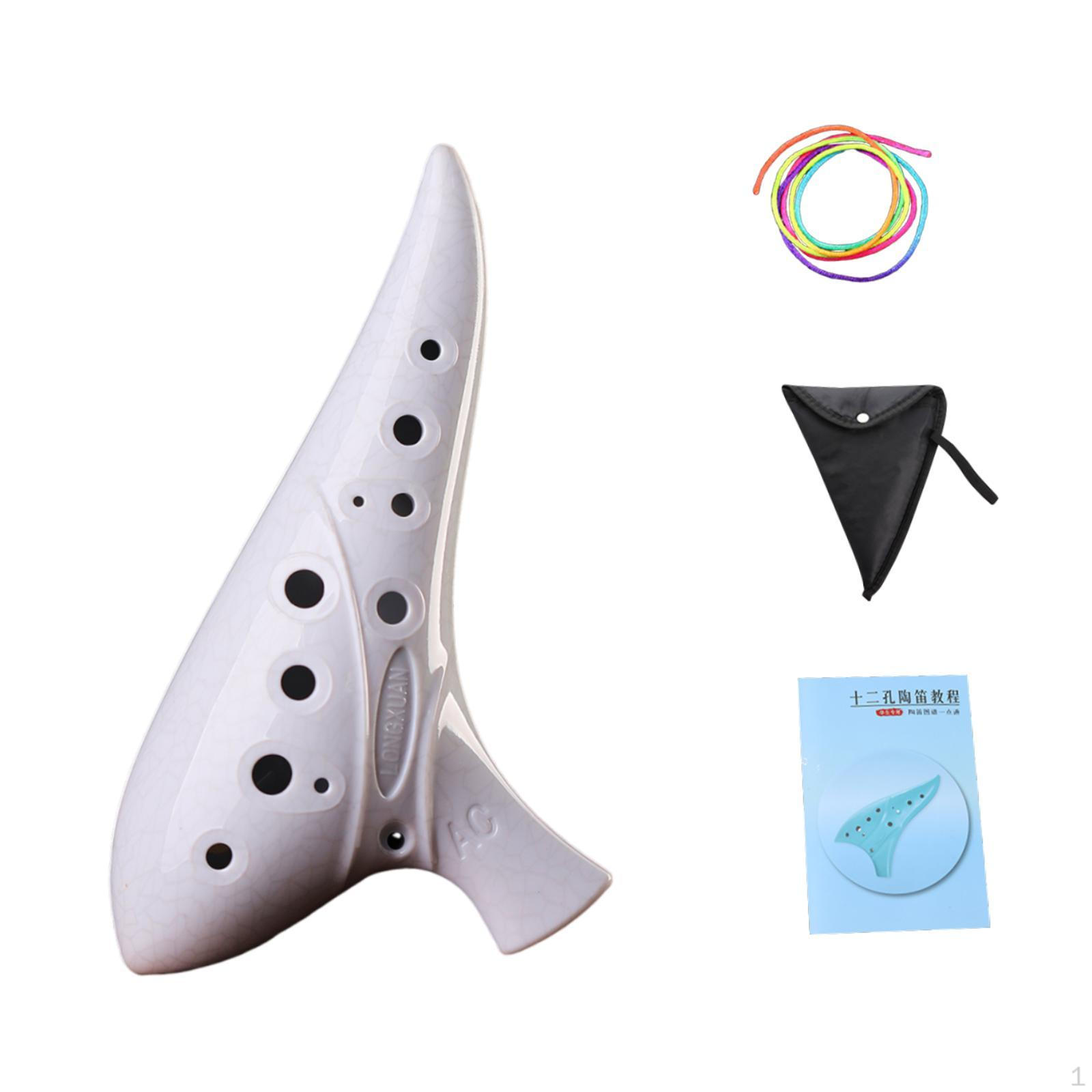12 Hole Ocarina, Small Resin Musical Instrument, Collectible, Portable, Lightweight, Useful, white
12 Hole Ocarina, Small Resin Musical Instrument, Collectible, Portable, Lightweight, Useful, white