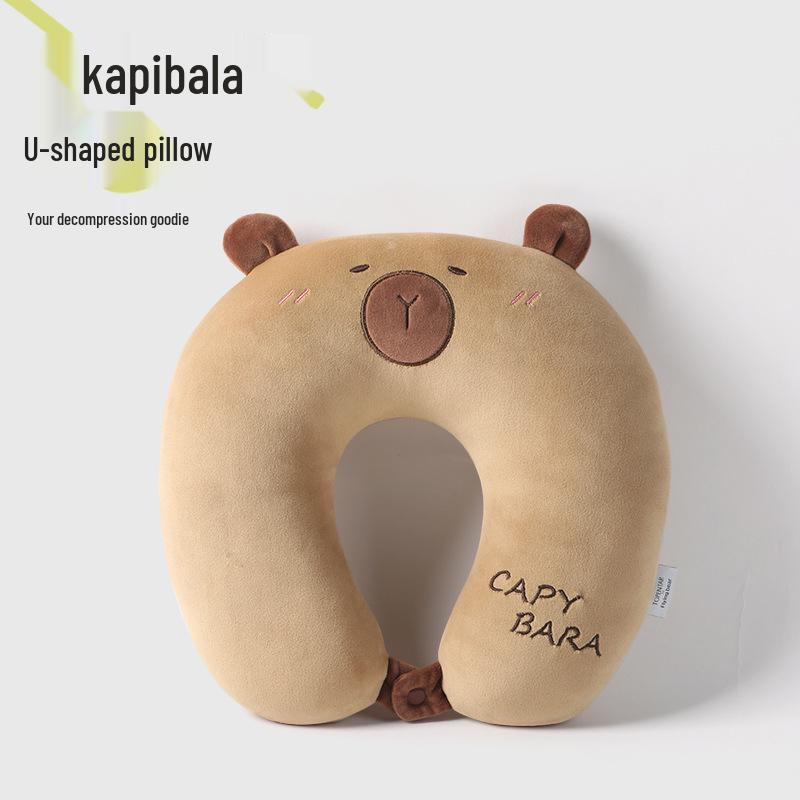 Capybara 2-in-1 Convertible Pillow & Plush Doll - U-Shaped Travel Pillow & Birthday Gift with Custom Logo
Capybara 2-in-1 Convertible Pillow & Plush Doll - U-Shaped Travel Pillow & Birthday Gift with Custom Logo