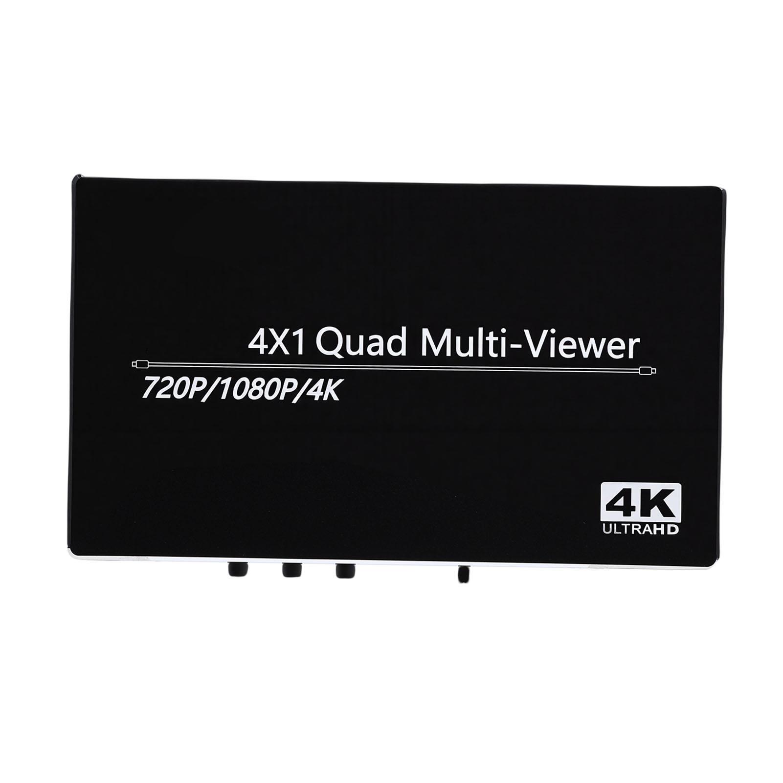 HD Multiviewer 4 in 1 Out Quad Screen Multiviewer Seamless Switcher Supports 4K 30Hz with Remote Control
HD Multiviewer 4 in 1 Out Quad Screen Multiviewer Seamless Switcher Supports 4K 30Hz with Remote Control