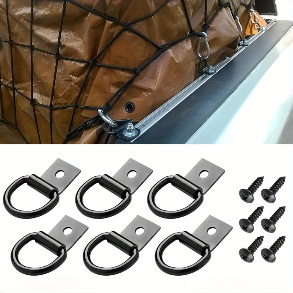 Car D Ring Tie Down Anchors, 6PCS Heavy Duty Vehicle D Ring Bracket Hooks with Screws, Surface Mount
Car D Ring Tie Down Anchors, 6PCS Heavy Duty Vehicle D Ring Bracket Hooks with Screws, Surface Mount