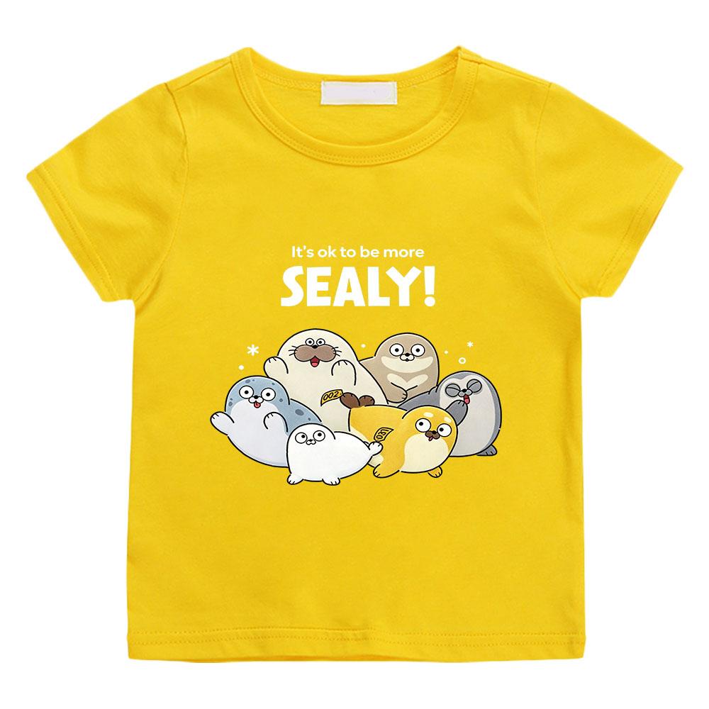 100% Cotton Sealook Cartoon Print Children s T-shirt Cute Boys Hip Hop Girls Manga Kids Tops Sports Casual O-neck Tees Summer 160 жовтий
100% Cotton Sealook Cartoon Print Children s T-shirt Cute Boys Hip Hop Girls Manga Kids Tops Sports Casual O-neck Tees Summer 160 жовтий