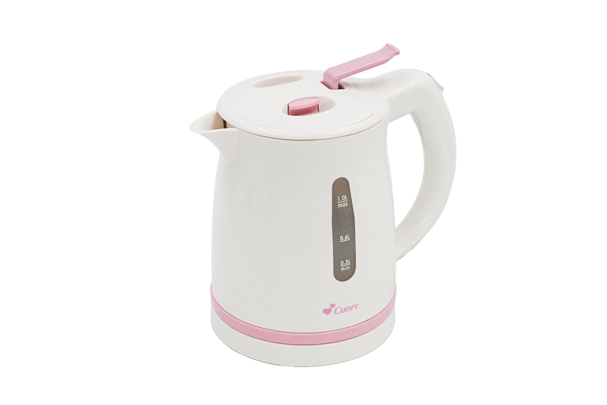 Maruyama Cuore Electric Kettle Water Boiler Small Volume Water Leak Prevention Function Pink White 1.0L CU-205EK(P)
Maruyama Cuore Electric Kettle Water Boiler Small Volume Water Leak Prevention Function Pink White 1.0L CU-205EK(P)