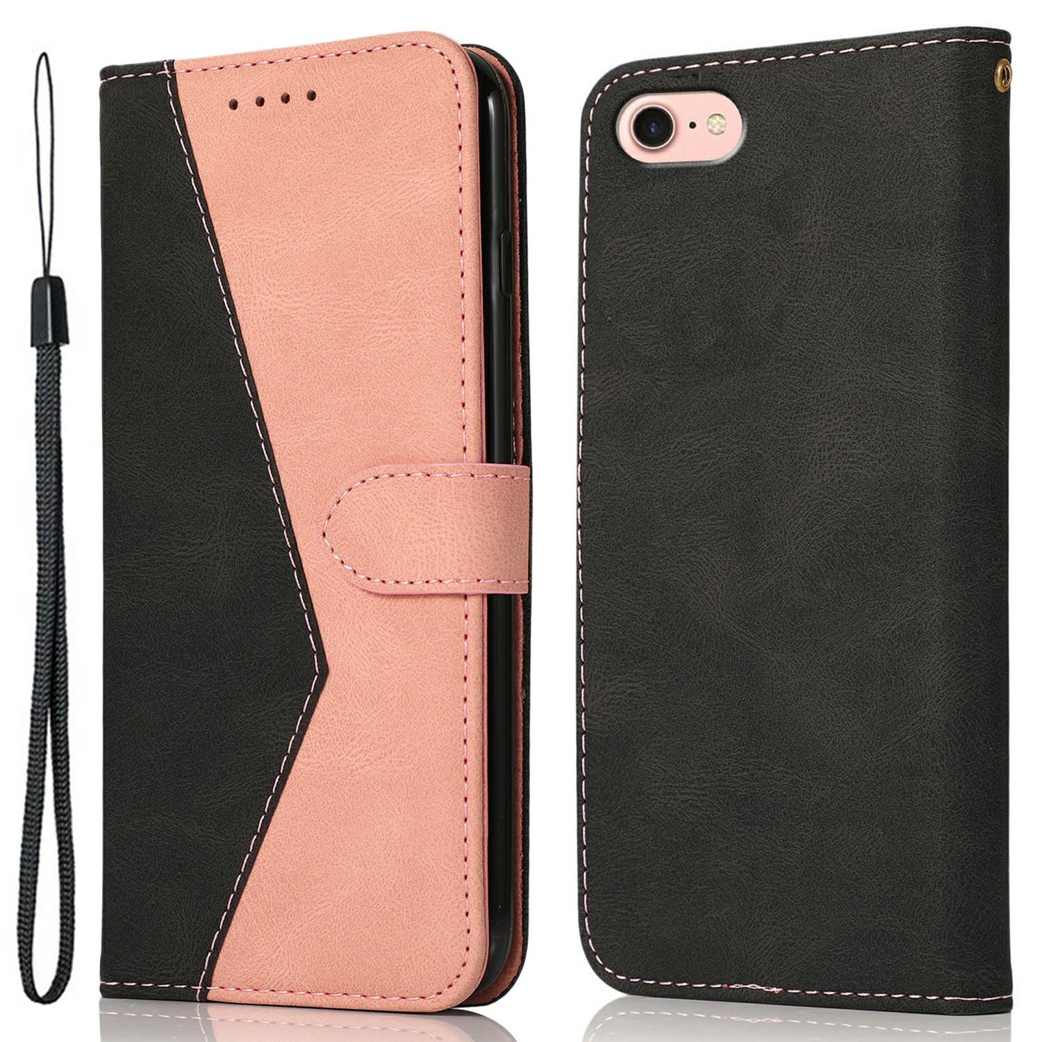 For iPhone 16e Case Color Splicing Wallet Stand Leather Phone Cover with Wrist Strap D
For iPhone 16e Case Color Splicing Wallet Stand Leather Phone Cover with Wrist Strap D