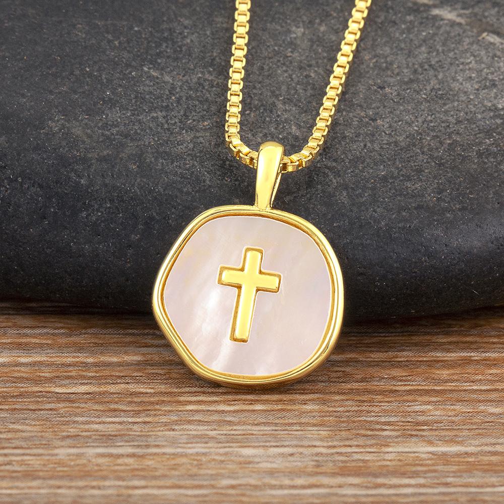 Nidin Hot Sale Round Shape Heart/Cross Pattern Charm Pendant Necklace For Women Men Clavicle Chain Fine Jewelry Accessories Gift
Nidin Hot Sale Round Shape Heart/Cross Pattern Charm Pendant Necklace For Women Men Clavicle Chain Fine Jewelry Accessories Gift