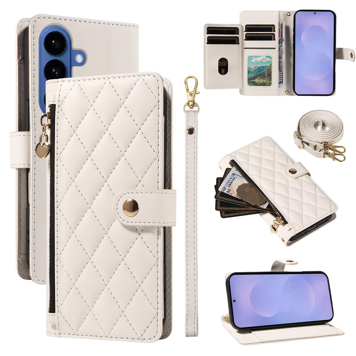 For Samsung Galaxy S26/S26 Pro Wallet Case with Straps, Rhombus Leather Stand Phone Cover
For Samsung Galaxy S26/S26 Pro Wallet Case with Straps, Rhombus Leather Stand Phone Cover
