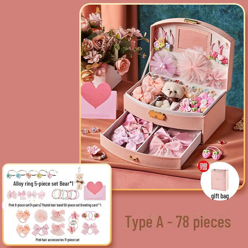 Подарункова коробка дитячих аксесуарів для волосся та прикрас для дівчаток - Подарунковий набір принцеси на день народження, іграшки своїми руками для 6-річних дітей Basic A Dreamy Princess Hair Accessory Box рожевий
Подарункова коробка дитячих аксесуарів для волосся та прикрас для дівчаток - Подарунковий набір принцеси на день народження, іграшки своїми руками для 6-річних дітей Basic A Dreamy Princess Hair Accessory Box рожевий