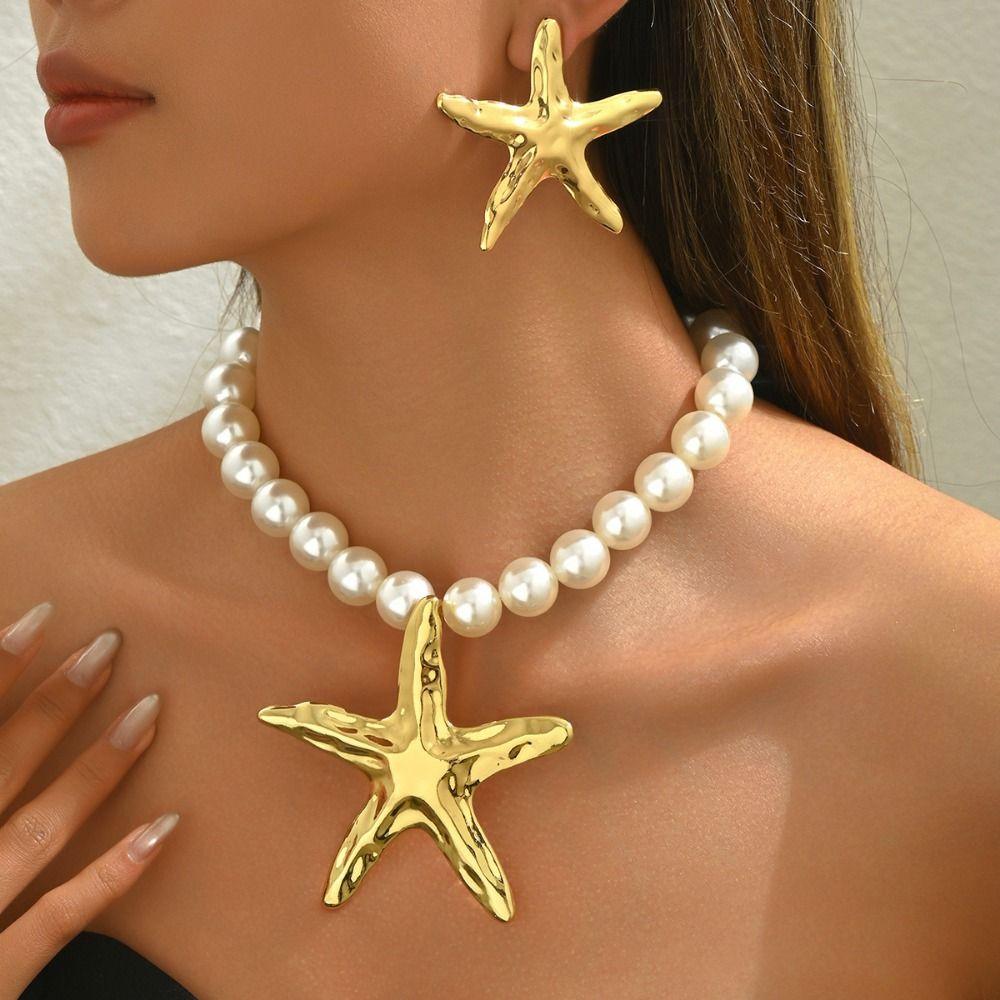 Bohemian Women s Imitation Pearl Chain Jewelry Starfish String Pearls Chain Gift золотой
Bohemian Women s Imitation Pearl Chain Jewelry Starfish String Pearls Chain Gift золотой