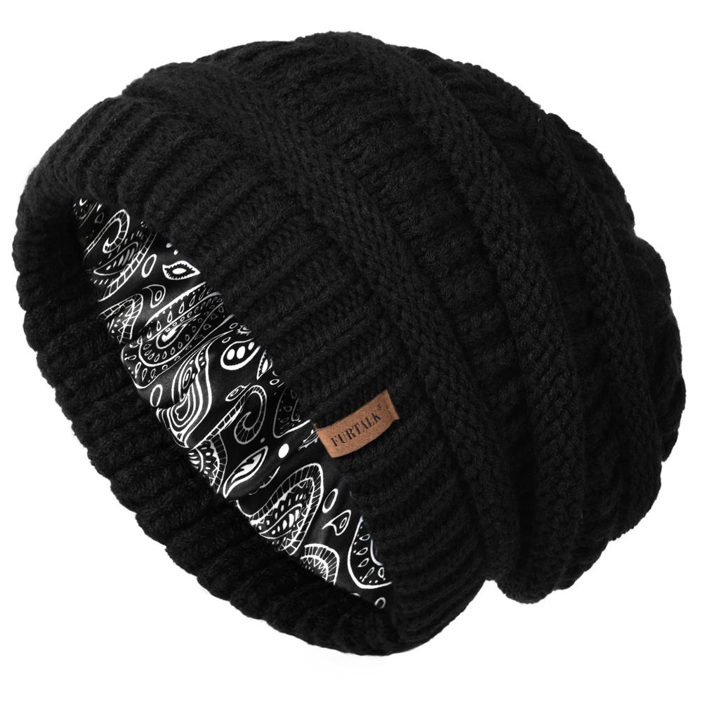 FURTALK Winter Beanie Hat for Women Satin Lined Cable Knit Chunky Slouchy Beanies Skull Warm Cap One Size чорний
FURTALK Winter Beanie Hat for Women Satin Lined Cable Knit Chunky Slouchy Beanies Skull Warm Cap One Size чорний
