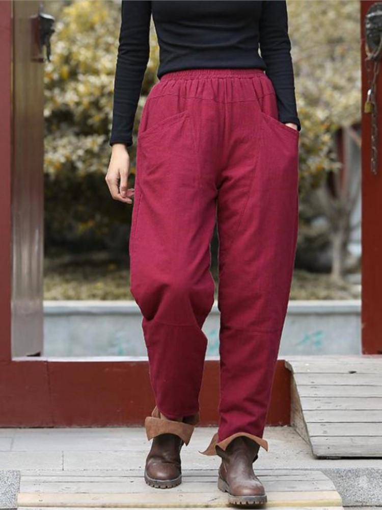 Johnature Autumn Winter Leisure Elastic Waist Harem Pants Comfortable All-match Women Full Length Pants M чёрный
Johnature Autumn Winter Leisure Elastic Waist Harem Pants Comfortable All-match Women Full Length Pants M чёрный
