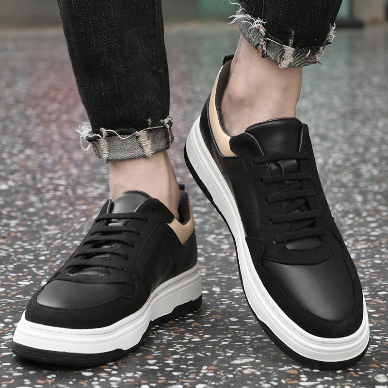 Men s shoes autumn new casual shoes men s British style soft sole breathable white shoes trendy sports shoes fashion board shoes 37 чорний
Men s shoes autumn new casual shoes men s British style soft sole breathable white shoes trendy sports shoes fashion board shoes 37 чорний