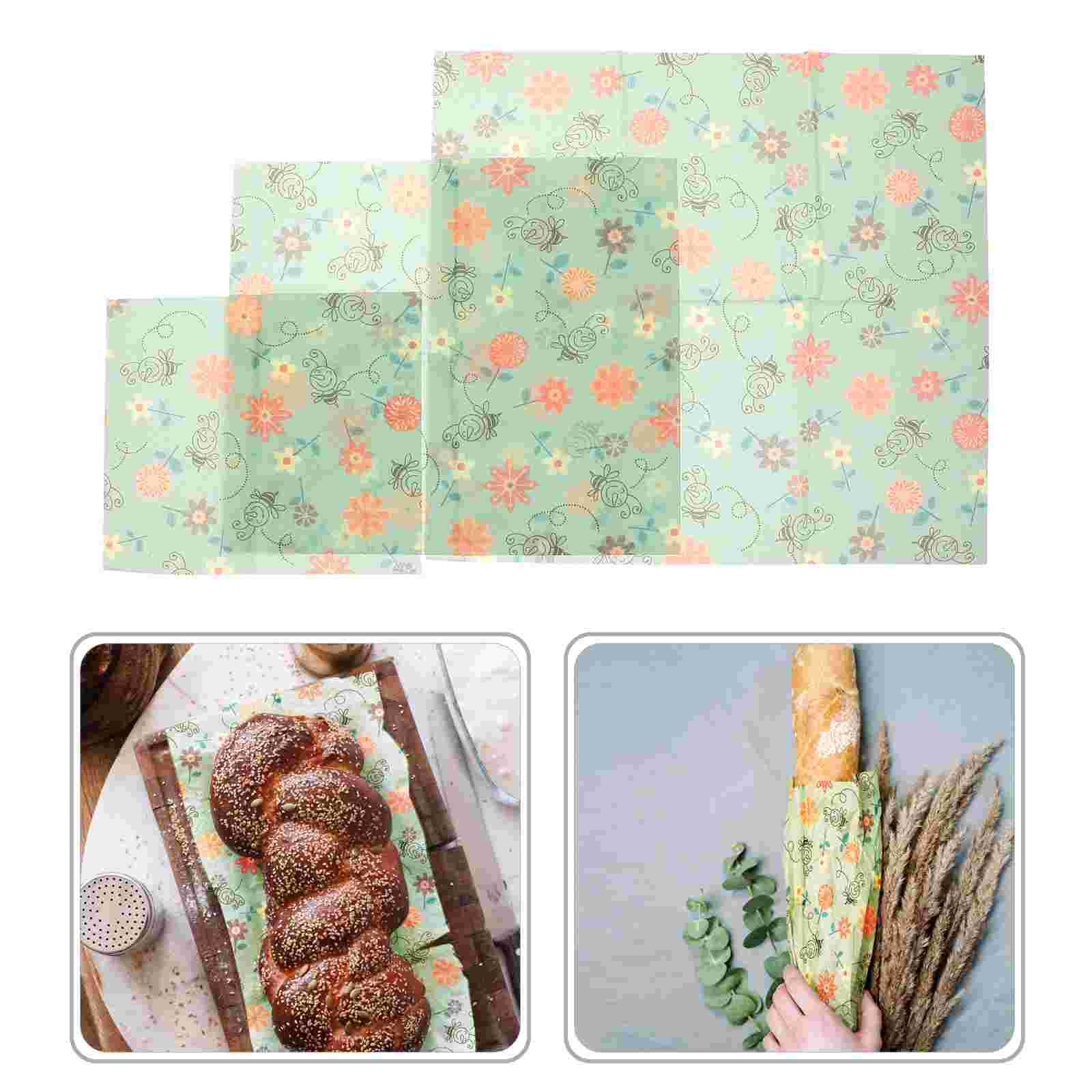 3 Pcs Bread Fresh Preservation Cloth Child Sandwich Food Grade Beeswax Reusable Covers Wraps
3 Pcs Bread Fresh Preservation Cloth Child Sandwich Food Grade Beeswax Reusable Covers Wraps