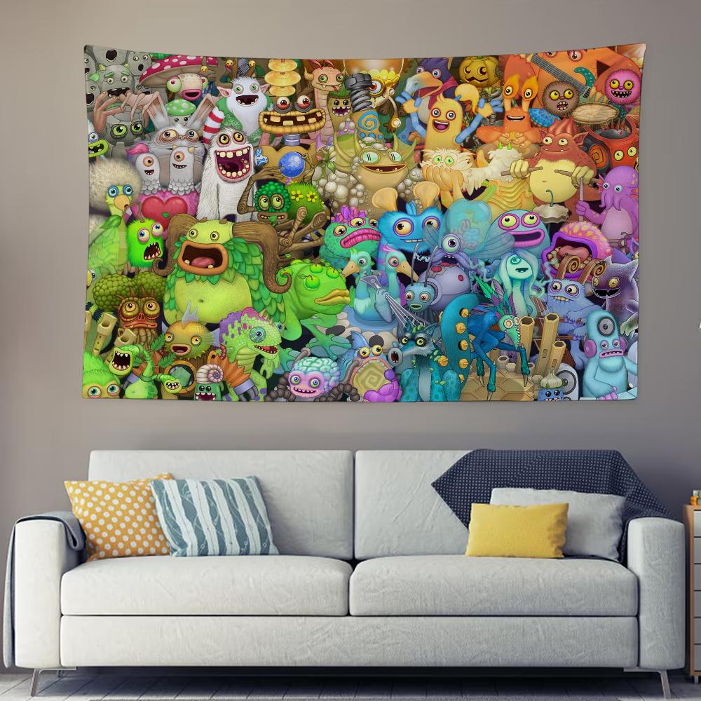 Game My SSinging Cute MMonsters Tapestry Background Hanging Cloth Bedroom Tapestry Room Decor Aesthetic Tapestry Wall Party 74x94cm(29x37in)
Game My SSinging Cute MMonsters Tapestry Background Hanging Cloth Bedroom Tapestry Room Decor Aesthetic Tapestry Wall Party 74x94cm(29x37in)