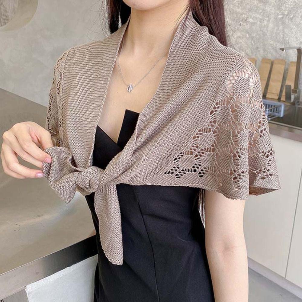 Weave Knot Scarves Solid Color Blouse Shoulder Fake Collar Knitted Hollow Shawl Ladies/Girls жовтий
Weave Knot Scarves Solid Color Blouse Shoulder Fake Collar Knitted Hollow Shawl Ladies/Girls жовтий