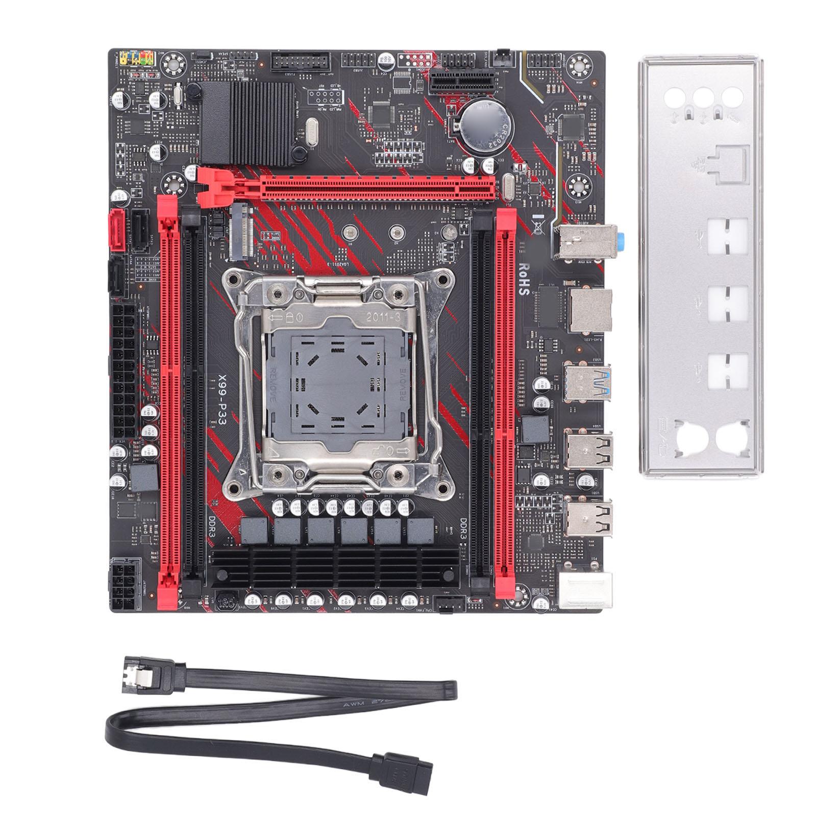 X99 P33 Материнська плата комп’ютера 4 пам’яті DDR3 LGA 2011 3 E5 V3 Ігрова материнська плата Стабільна материнська плата PCB
X99 P33 Материнська плата комп’ютера 4 пам’яті DDR3 LGA 2011 3 E5 V3 Ігрова материнська плата Стабільна материнська плата PCB