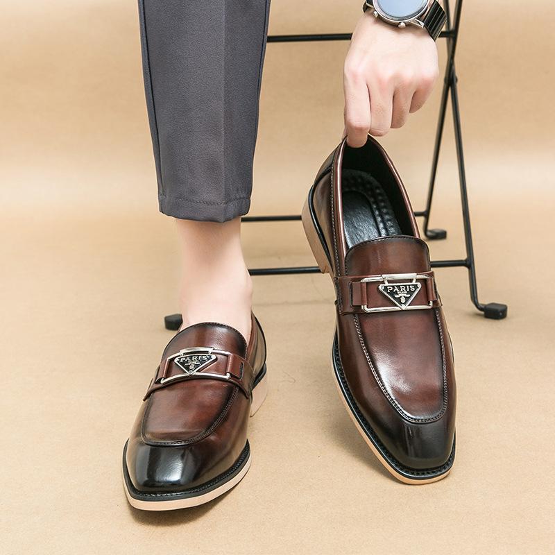 Men s Leather Loafers Metal Buckle Formal Casual Shoes 46 коричневий
Men s Leather Loafers Metal Buckle Formal Casual Shoes 46 коричневий