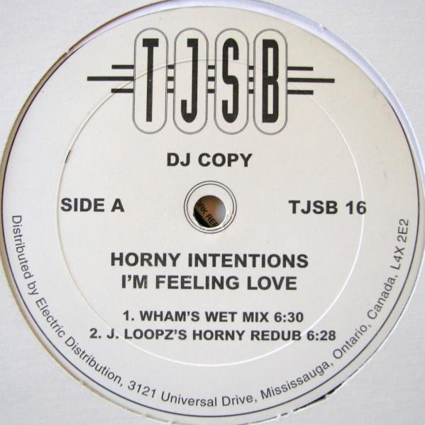 12inch Record HORNY INTENSIONS - I m Feeling Love TJSB16 T.J.S.B. 1995 Canada Dance & Electronica Used
12inch Record HORNY INTENSIONS - I m Feeling Love TJSB16 T.J.S.B. 1995 Canada Dance & Electronica Used