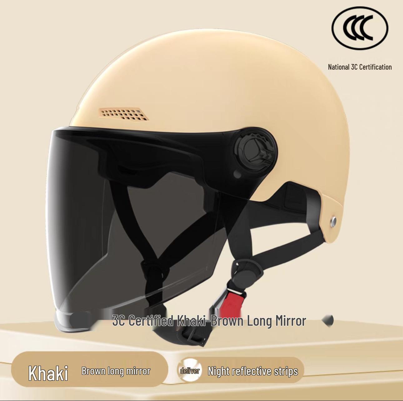 All-Season Electric Bicycle Helmet, Unisex HD Half Helmet, Safety for Battery Motorcycles One Size
All-Season Electric Bicycle Helmet, Unisex HD Half Helmet, Safety for Battery Motorcycles One Size