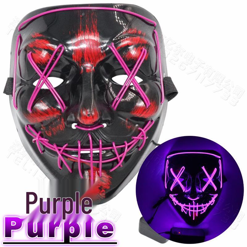 Светодиодная маска на Хэллоуин с призрачным лицом и EL-проводом для костюмов на вечеринку
Светодиодная маска на Хэллоуин с призрачным лицом и EL-проводом для костюмов на вечеринку
