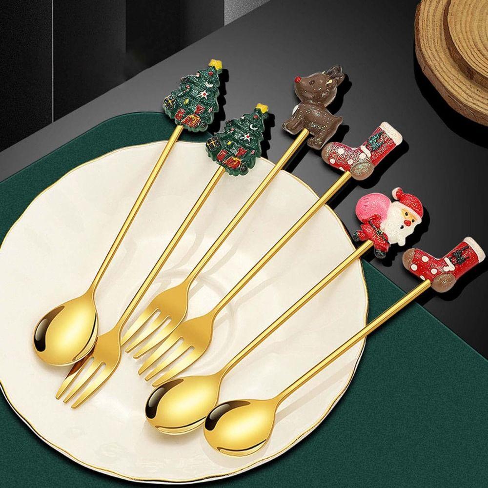 Вилки Mooncakes из нержавеющей стали, легкая кофейная ложка, креативные вилки для фруктов, рождественское украшение 3
Вилки Mooncakes из нержавеющей стали, легкая кофейная ложка, креативные вилки для фруктов, рождественское украшение 3