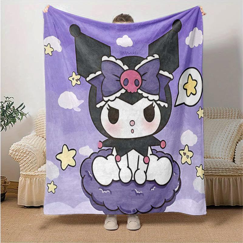 1pc Cute Kuromi Blanket, Cute Home Decor for All Seasons, Perfect Gift for Animal Lovers, Soft Throw Blanket, Ideal for Couch, Bed, or Car, Warmth and 130x150cm
1pc Cute Kuromi Blanket, Cute Home Decor for All Seasons, Perfect Gift for Animal Lovers, Soft Throw Blanket, Ideal for Couch, Bed, or Car, Warmth and 130x150cm