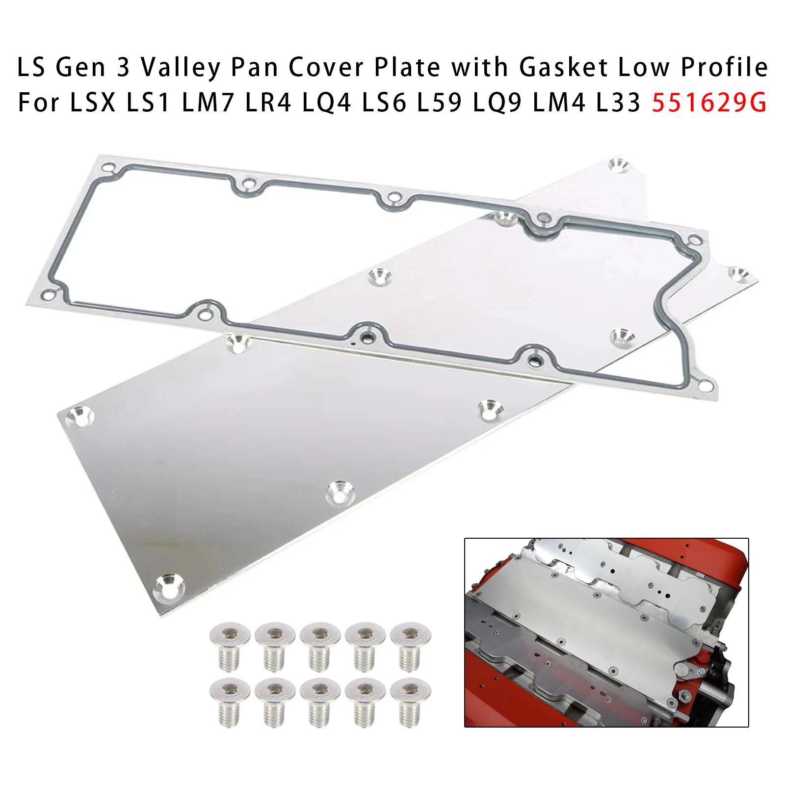 Gen 3 Valley Pan Cover Plate with Gasket Low Profile For LSX LS1 LM7 LR4 551629G
Gen 3 Valley Pan Cover Plate with Gasket Low Profile For LSX LS1 LM7 LR4 551629G