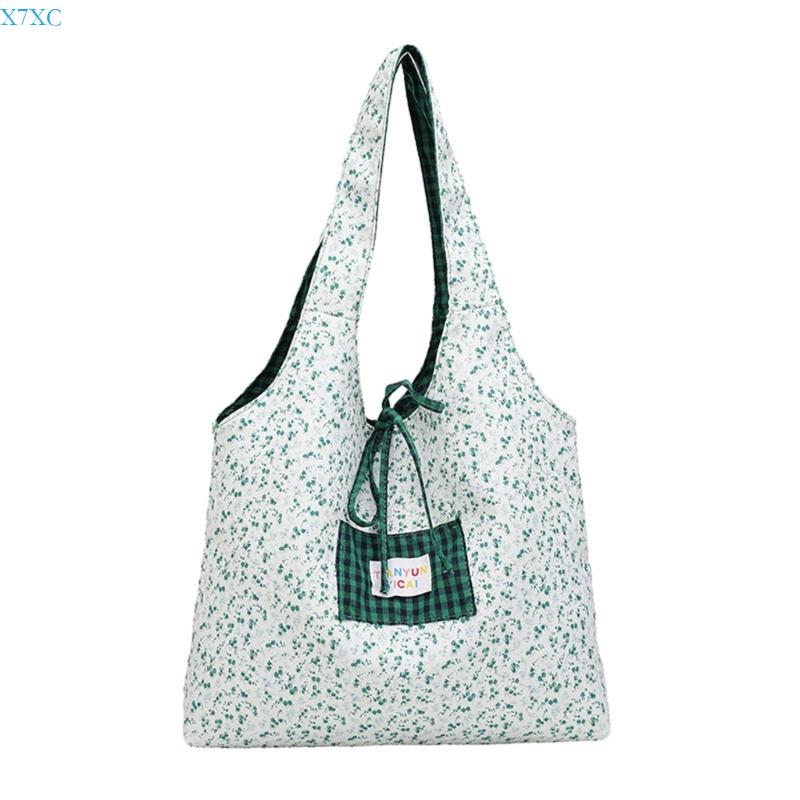 X7XC Canvas Toted Bag Reusable Grocery Cloth Bag Floral Shoulder Bag for Beach Travel зелёный
X7XC Canvas Toted Bag Reusable Grocery Cloth Bag Floral Shoulder Bag for Beach Travel зелёный
