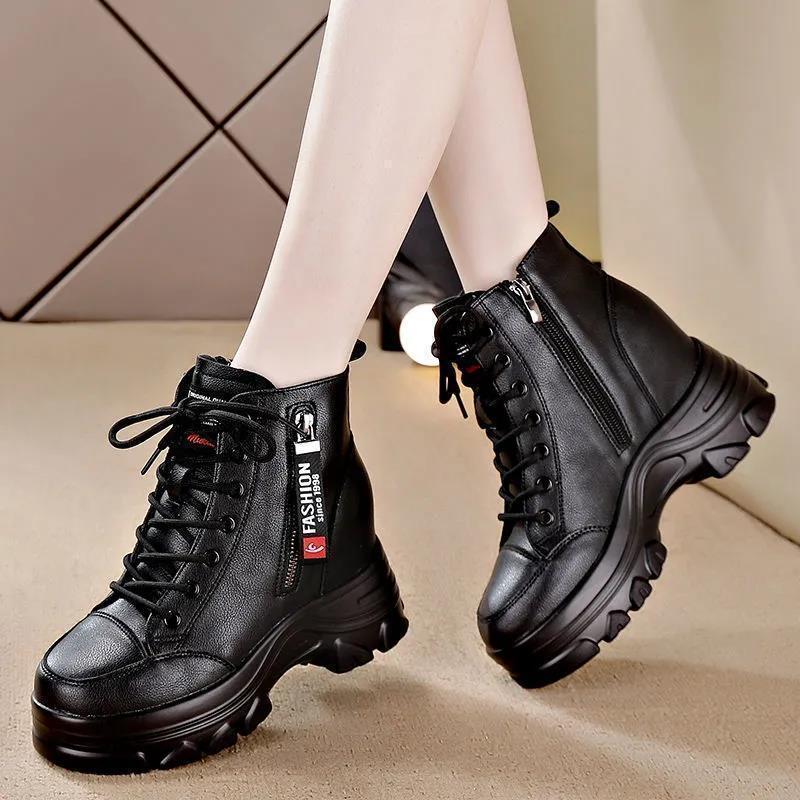 Women s Genuine Soft Leather Martin Boots, 8cm Lift, Non-slip, Plus Velvet, Winter 2025 Collection, Versatile Short Boots. 34
Women s Genuine Soft Leather Martin Boots, 8cm Lift, Non-slip, Plus Velvet, Winter 2025 Collection, Versatile Short Boots. 34