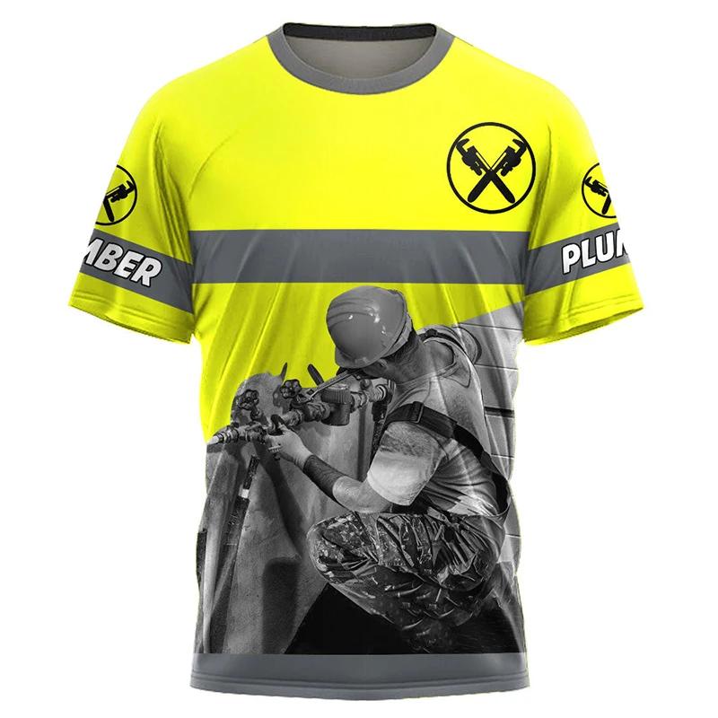 3D Print Funny T Shirt For Men Plumber Uniform Summer Casual O-neck Short Sleeve Tops Fashion Mechanic Clothes Oversized T-shirt 6XL
3D Print Funny T Shirt For Men Plumber Uniform Summer Casual O-neck Short Sleeve Tops Fashion Mechanic Clothes Oversized T-shirt 6XL