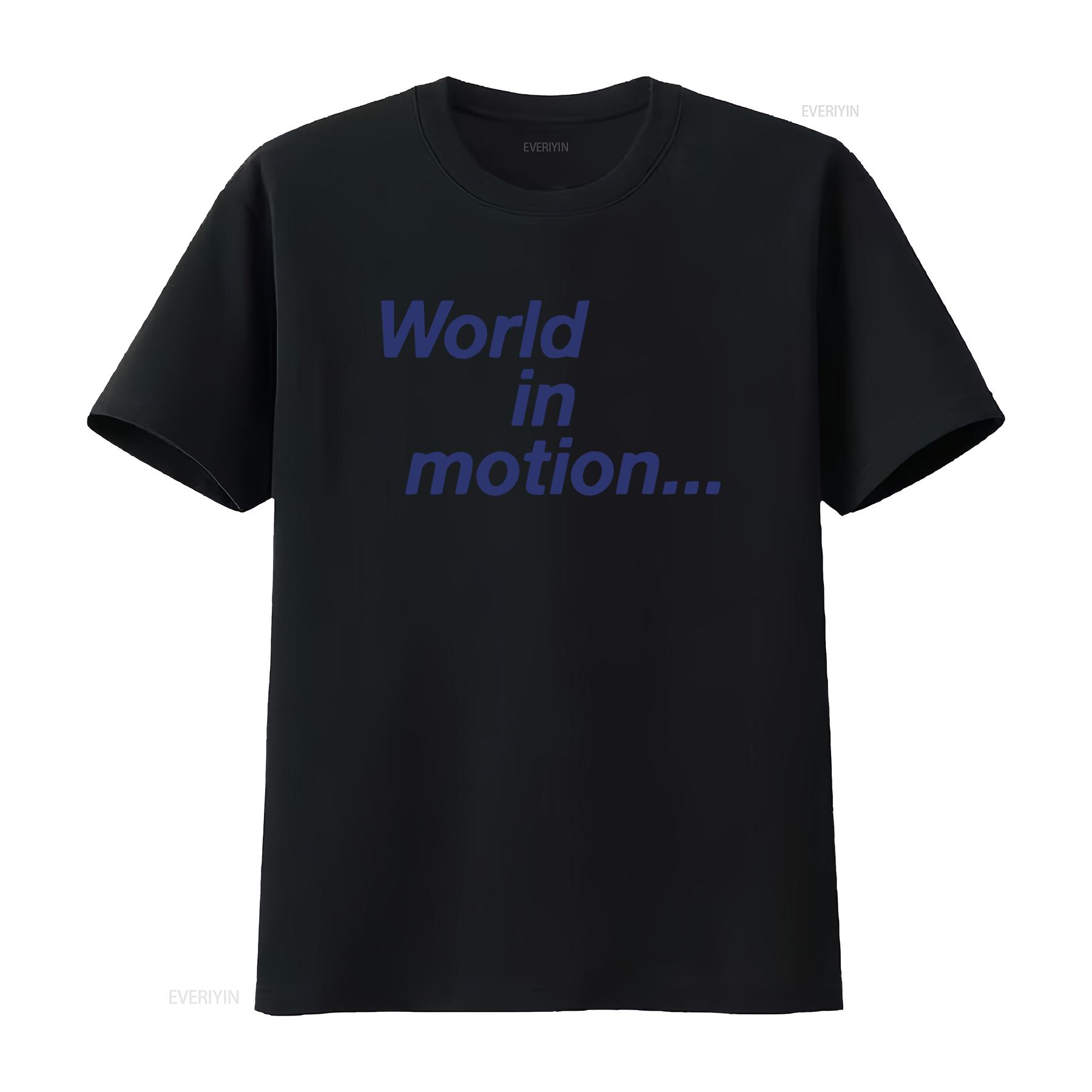 World In Motion Retro Style T Shirt 431 White Classic Design vintage Washed graphic Soft Breathable Casual Stretched 4XL
World In Motion Retro Style T Shirt 431 White Classic Design vintage Washed graphic Soft Breathable Casual Stretched 4XL