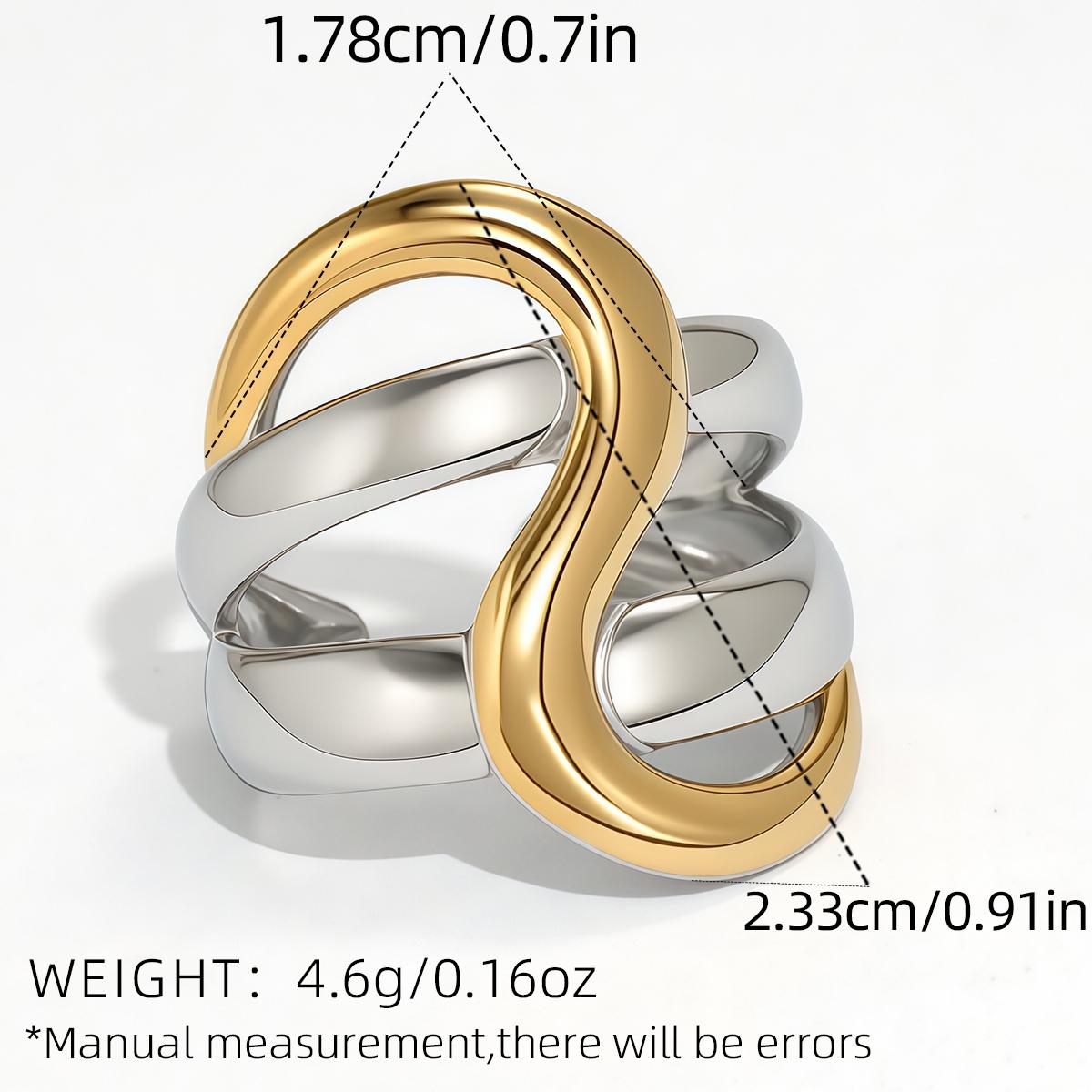 New Design Double Layers Geometric Knot Ring 18K Gold Plated Stainless Steel Daily Life Trendy Women Zircon 2025 For Daily Wear
New Design Double Layers Geometric Knot Ring 18K Gold Plated Stainless Steel Daily Life Trendy Women Zircon 2025 For Daily Wear