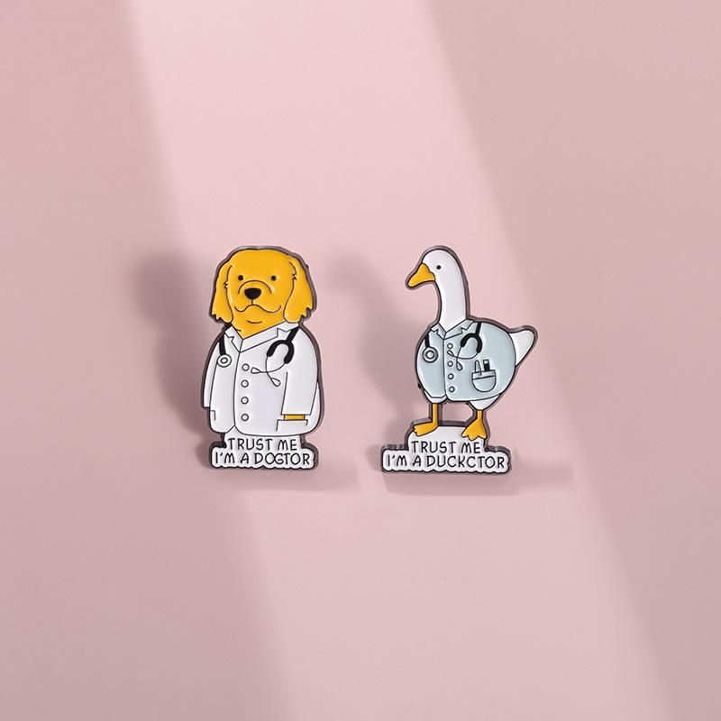 Animal Series Enamel Pins Duck Dog Doctor Brooches Women s Lapel Pins Students Pins Badge on Backpack Clothing Accessories Gifts
Animal Series Enamel Pins Duck Dog Doctor Brooches Women s Lapel Pins Students Pins Badge on Backpack Clothing Accessories Gifts