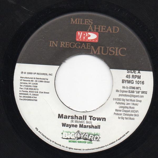 7-дюймовая пластинка WAYNE MARSHALL / TANTO METRO & DEVO - Marshall Town / Hey Girl BYMG1016 Big Yard Music 2003 US Регги, Ска и Даб Б/У
7-дюймовая пластинка WAYNE MARSHALL / TANTO METRO & DEVO - Marshall Town / Hey Girl BYMG1016 Big Yard Music 2003 US Регги, Ска и Даб Б/У
