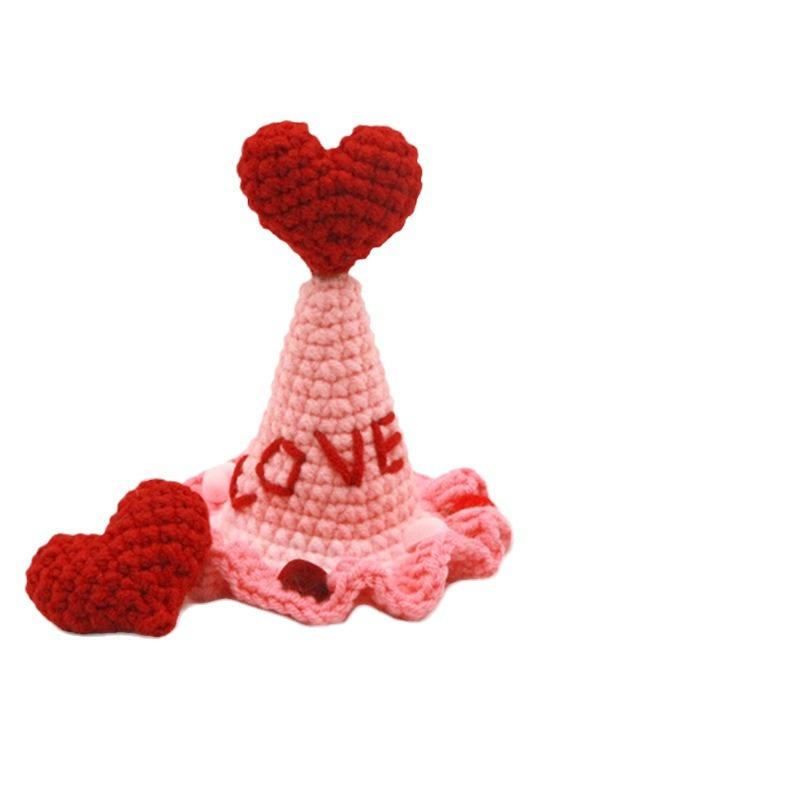 Cat Dog Love Hat Adjustable Hook Weaving Collar LEASH Holiday Dress Up Knitting Wool Pet Accessories Valentine s Day Decoration
Cat Dog Love Hat Adjustable Hook Weaving Collar LEASH Holiday Dress Up Knitting Wool Pet Accessories Valentine s Day Decoration