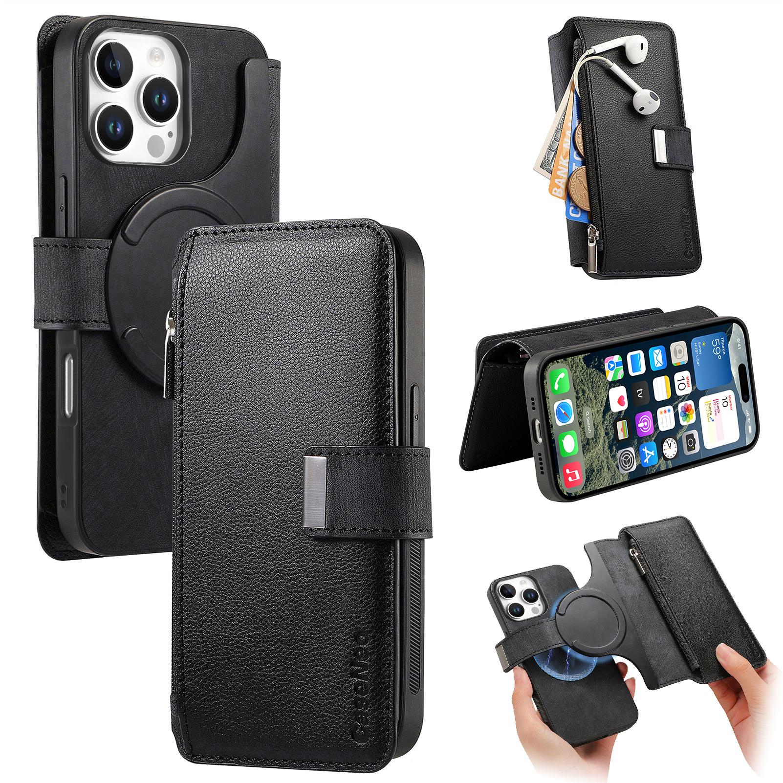 CASENEO MW-02 Кожаный чехол для iPhone 16 Pro Max Съемная магнитная накладка для телефона Black
CASENEO MW-02 Кожаный чехол для iPhone 16 Pro Max Съемная магнитная накладка для телефона Black