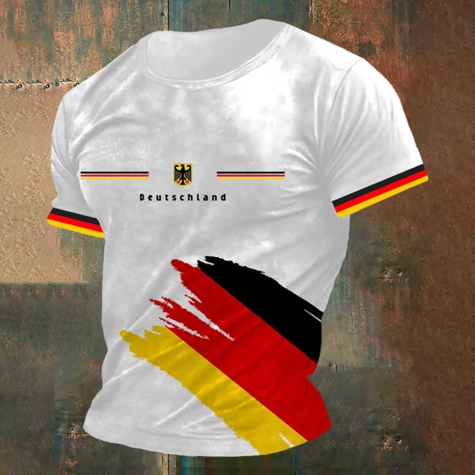 Men s Short Sleeve Crew Neck T Shirt with Soccer Player Print Germany Themed Casual Top for Sports and Daily Wear XL білий
Men s Short Sleeve Crew Neck T Shirt with Soccer Player Print Germany Themed Casual Top for Sports and Daily Wear XL білий